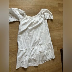 White eyelet dress